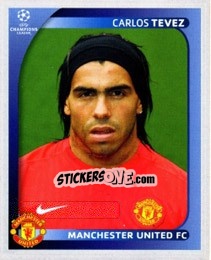 Cromo Carlos Tevez - UEFA Champions League 2008-2009 - Panini