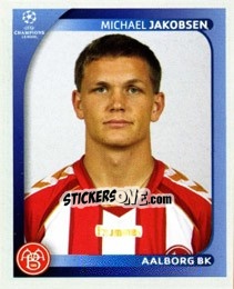 Sticker Michael Jakobsen - UEFA Champions League 2008-2009 n. 28 - Panini