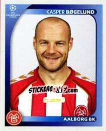 Sticker Kasper Bogelund - UEFA Champions League 2008-2009 n. 32 - Panini