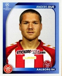 Sticker Anders Due - UEFA Champions League 2008-2009 n. 35 - Panini