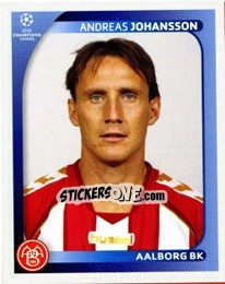 Sticker Andreas Johansson - UEFA Champions League 2008-2009 - Panini