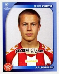 Sticker Jeppe Curth - UEFA Champions League 2008-2009 n. 41 - Panini
