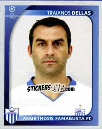 Sticker Traianos Dellas - UEFA Champions League 2008-2009 n. 45 - Panini