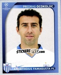 Sticker Predrag Ocokoljic - UEFA Champions League 2008-2009 - Panini