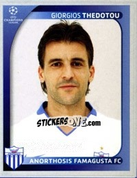 Sticker Giorgios Thedotou - UEFA Champions League 2008-2009 - Panini