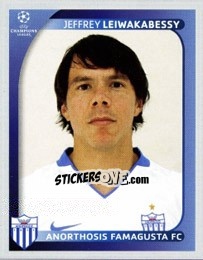 Sticker Jeffrey Leiwakabessy - UEFA Champions League 2008-2009 n. 49 - Panini