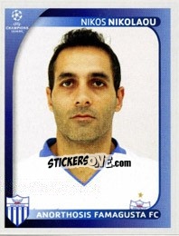 Figurina Nikos Nikolaou - UEFA Champions League 2008-2009 - Panini