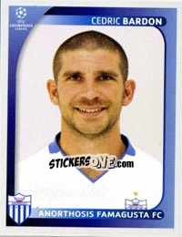 Sticker Cedric Bardon - UEFA Champions League 2008-2009 n. 57 - Panini