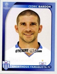 Sticker Cedric Bardon - UEFA Champions League 2008-2009 - Panini