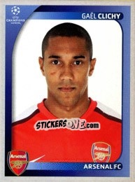 Sticker GaÑ‘l Clichy - UEFA Champions League 2008-2009 - Panini