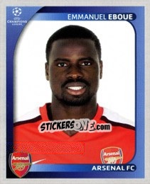 Sticker Emmanuel Eboue - UEFA Champions League 2008-2009 n. 66 - Panini