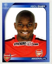 Sticker Abou Diaby - UEFA Champions League 2008-2009 n. 70 - Panini