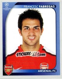 Sticker Francesc Fabregas - UEFA Champions League 2008-2009 n. 71 - Panini