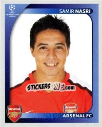 Sticker Samir Nasri - UEFA Champions League 2008-2009 n. 72 - Panini