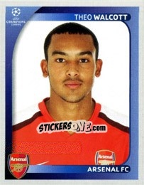 Sticker Theo Walcott - UEFA Champions League 2008-2009 n. 73 - Panini