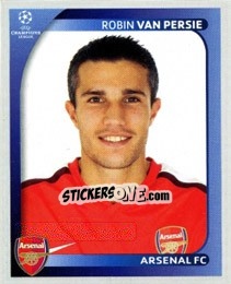 Sticker Robin van Persie - UEFA Champions League 2008-2009 n. 74 - Panini