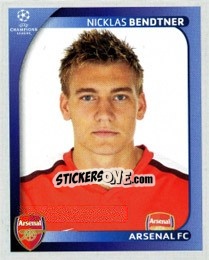 Sticker Nicklas Bendtner - UEFA Champions League 2008-2009 n. 75 - Panini