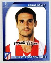 Sticker Pablo Ibañez - UEFA Champions League 2008-2009 n. 80 - Panini