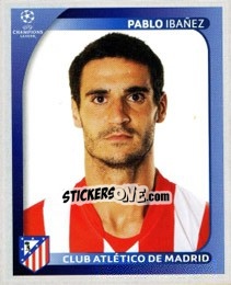 Figurina Pablo Ibañez - UEFA Champions League 2008-2009 - Panini