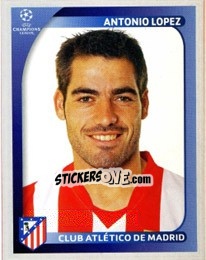 Sticker Antonio Lopez - UEFA Champions League 2008-2009 n. 84 - Panini
