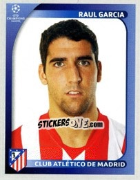 Sticker Raul Garcia - UEFA Champions League 2008-2009 - Panini