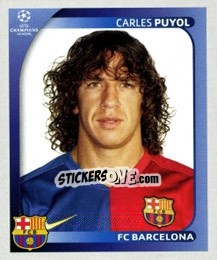 Sticker Carles Puyol - UEFA Champions League 2008-2009 n. 96 - Panini