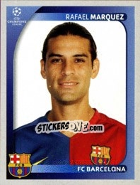 Sticker Rafael Marquez - UEFA Champions League 2008-2009 n. 98 - Panini