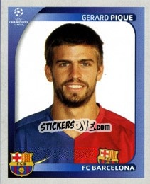 Cromo Gerard Pique - UEFA Champions League 2008-2009 - Panini