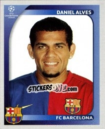 Sticker Dani Alves - UEFA Champions League 2008-2009 n. 100 - Panini