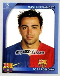 Sticker Xavi Hernandez - UEFA Champions League 2008-2009 n. 103 - Panini