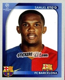 Sticker Samuel Eto'o - UEFA Champions League 2008-2009 n. 110 - Panini