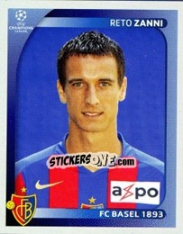 Sticker Reto Zanni - UEFA Champions League 2008-2009 n. 113 - Panini