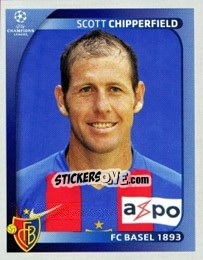Sticker Scott Chipperfield - UEFA Champions League 2008-2009 n. 117 - Panini