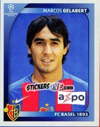 Sticker Marcos Gelabert - UEFA Champions League 2008-2009 n. 118 - Panini