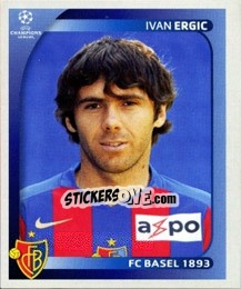 Sticker Ivan Ergic - UEFA Champions League 2008-2009 - Panini