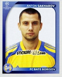 Sticker Anton Sakharov - UEFA Champions League 2008-2009 - Panini