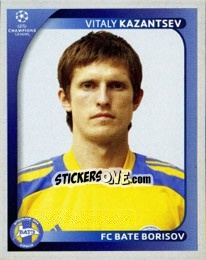 Sticker Vitaly Kazantsev - UEFA Champions League 2008-2009 - Panini