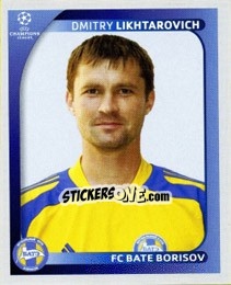 Cromo Dmitry Likhtarovich - UEFA Champions League 2008-2009 - Panini