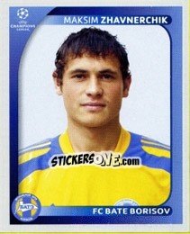 Sticker Maksim Zhavnerchik - UEFA Champions League 2008-2009 - Panini