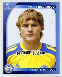 Sticker Vitaly Rodionov - UEFA Champions League 2008-2009 n. 143 - Panini