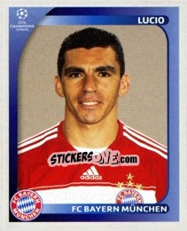 Sticker Lucio - UEFA Champions League 2008-2009 n. 147 - Panini