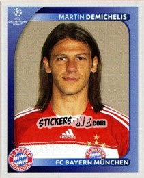 Sticker Martin Demichelis - UEFA Champions League 2008-2009 n. 148 - Panini