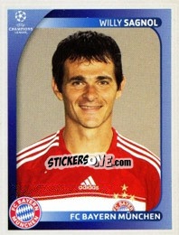 Sticker Willy Sagnol - UEFA Champions League 2008-2009 - Panini