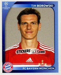 Sticker Tim Borowski - UEFA Champions League 2008-2009 n. 156 - Panini