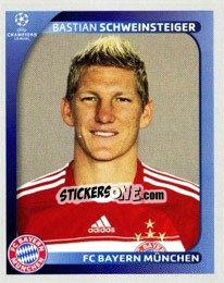 Sticker Bastian Schweinsteiger - UEFA Champions League 2008-2009 n. 157 - Panini