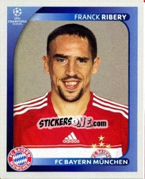 Sticker Franck Ribery - UEFA Champions League 2008-2009 n. 158 - Panini