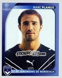 Figurina Marc Planus - UEFA Champions League 2008-2009 - Panini