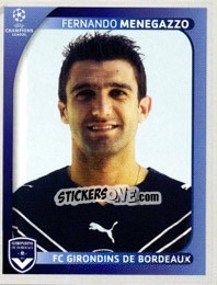Sticker Fernando Menegazzo - UEFA Champions League 2008-2009 n. 170 - Panini