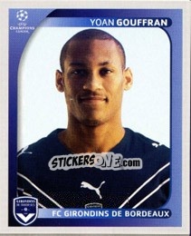 Sticker Yoan Gouffran - UEFA Champions League 2008-2009 n. 174 - Panini