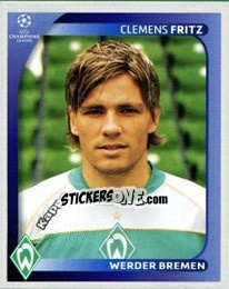Sticker Clemens Fritz - UEFA Champions League 2008-2009 n. 184 - Panini